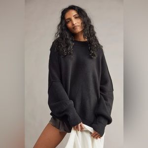 NWOT FREE PEOPLE EASY STREET TUNIC - BLACK - SMALL